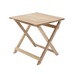 Раскладной уличный столик Solis, коричневый цена и информация | Садовые столы и столики | hansapost.ee