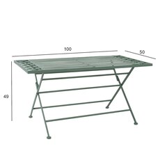 Diivanilaud MINT 100x50xH49cm, sepistatud metall, antiikroheline price and information | Garden tables | hansapost.ee