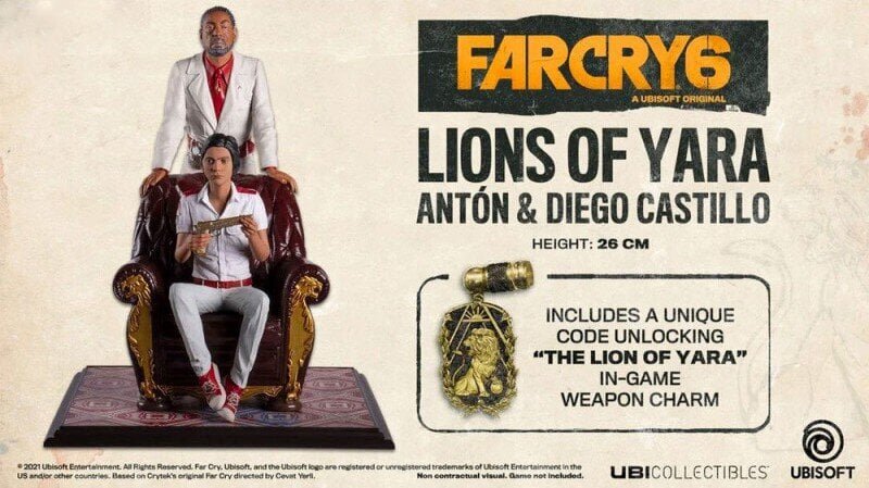 Rarewaves Far Cry 6 Anton and Diego Castillo Lions of Yara цена и информация | Fännitooted mänguritele | hansapost.ee