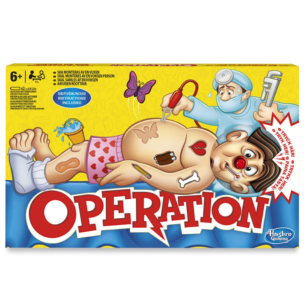 Lauamäng Operatsioon Cavity Sam Hasbro, FI цена и информация | Lauamängud ja mõistatused perele | hansapost.ee
