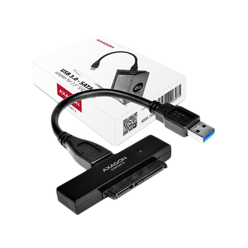 Axagon ADSA-1S USB2.0 - SATA HDD adapter hind ja info | Arvutikomponentide tarvikud | hansapost.ee