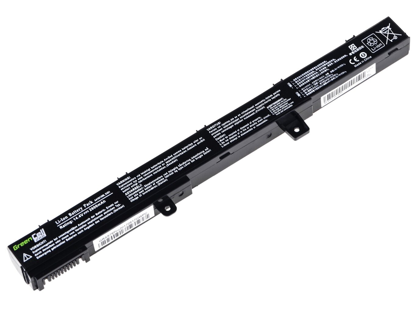 Green Cell Pro Laptop Battery for Asus X551 X551C X551CA X551M X551MA X551MAV R512C R512CA цена и информация | Sülearvuti akud | hansapost.ee