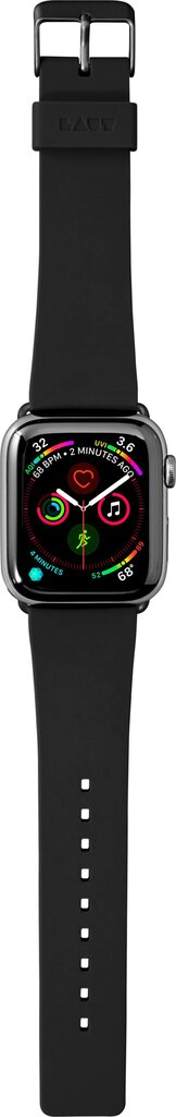 Vahetusrihm Apple Watch 42mm Laut Active Onyx : LAUT_AWL_AC_BK hind ja info | Nutikellade aksessuaarid ja tarvikud | hansapost.ee