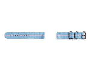 Ремешок GP-R600BREECAF Samsung Gear Sport Studio Premium Nato Strap Blue/Pink цена и информация | Аксессуары для смарт-часов и браслетов | hansapost.ee