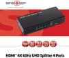 CLUB 3D HDMI 2.0 UHD Splitter 4 Ports цена и информация | USB adapterid ja jagajad | hansapost.ee