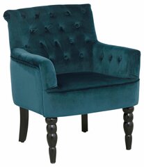 Кресло Amanda Velvet, синее цена и информация | Кресла для отдыха | hansapost.ee