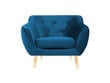 Tugitool Mazzini Sofas Amelie, sinine/pruun цена и информация | Tugitoolid | hansapost.ee