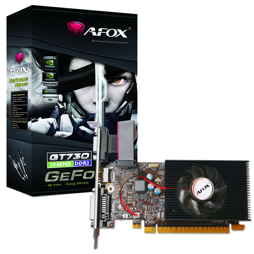 AFox GeForce GT 73AF730-2048D3L6 цена и информация | Videokaardid | hansapost.ee