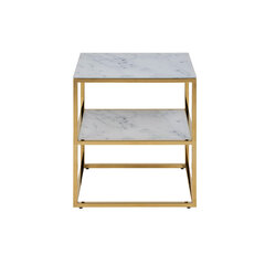 Прикроватная тумбочка-столик Alisma, белый мрамор цена и информация | Ночные шкафы | hansapost.ee