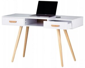 Косметический столик - письменный стол Modern Home, белый/коричневый цена и информация | Туалетные столики | hansapost.ee