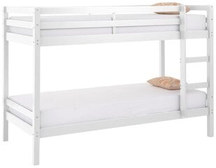 Двухъярусная кровать Notio Living Alpi, белого цвета цена и информация | Детские кровати | hansapost.ee