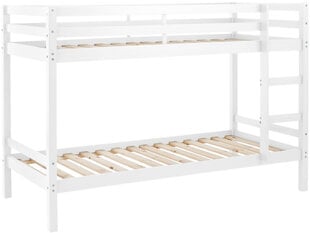Двухъярусная кровать Notio Living Alpi, белого цвета цена и информация | Детские кровати | hansapost.ee