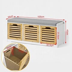 Jalanõudekapp SoBuy FSR23-WN, valge price and information | Shoe cupboards, shoe racks | hansapost.ee