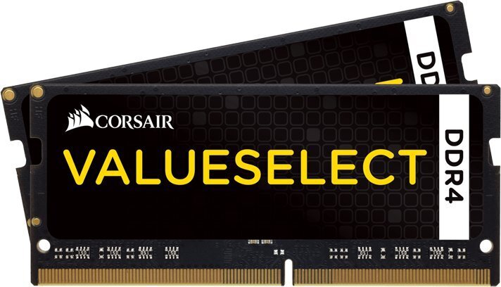 Corsair ValueSelect 8GB 2133MHz CL15 SODIMM DDR4 KIT OF 2 CMSO8GX4M2A2133C15 цена и информация | Operatiivmälu | hansapost.ee