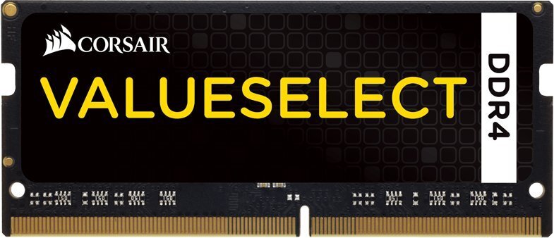 Corsair ValueSelect 8GB 2133MHz CL15 SODIMM DDR4 KIT OF 2 CMSO8GX4M2A2133C15 hind ja info | Operatiivmälu | hansapost.ee