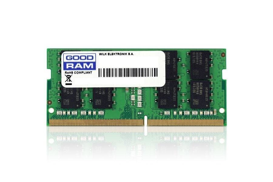 GoodRam DDR4 SODIMM 4GB 2400MHz CL17 (GR2400S464L17S/4G) hind ja info | Operatiivmälu | hansapost.ee