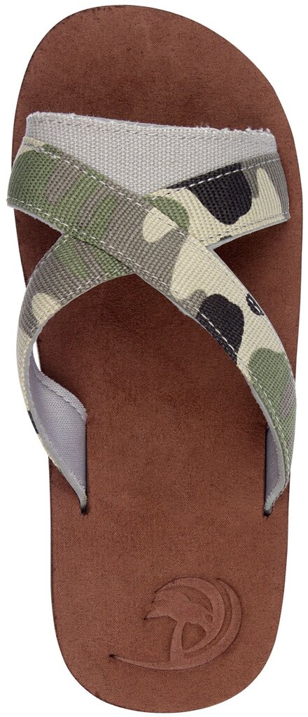 Poiste sussid Waimea Instinct, brown/camouflage/grey hind ja info | Rannajalatsid lastele | hansapost.ee