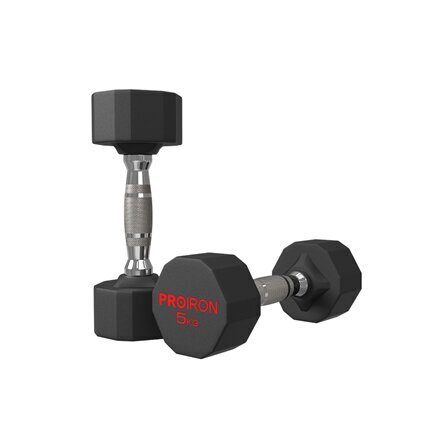 PROIRON PRKRD05K Rubber Dumbbell, 10.00 hind ja info | Hantlid, kangid, raskused | hansapost.ee