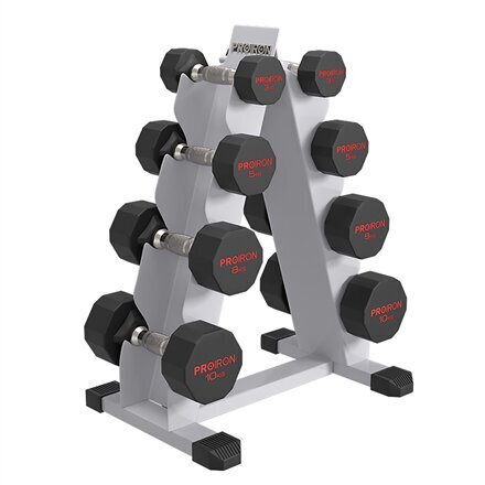 PROIRON PRKRD10K Rubber Dumbbell, 20.00 цена и информация | Hantlid, kangid, raskused | hansapost.ee