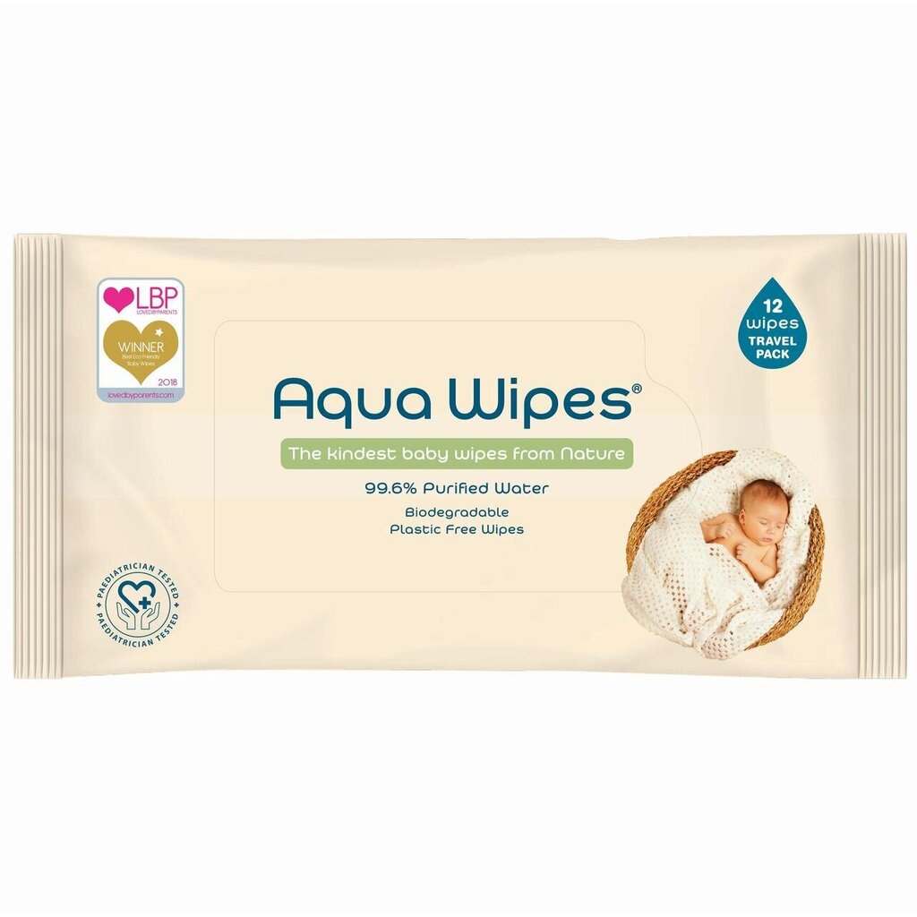 Niisked salvrätikud Aqua Wipes, 12 tk цена и информация | Niisked salvrätikud lastele | hansapost.ee