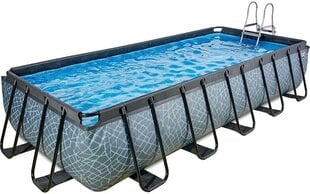 Каркасный бассейн с фильтром Exit Stone, 540x250x100 см, серый цена и информация | EXIT Досуг | hansapost.ee