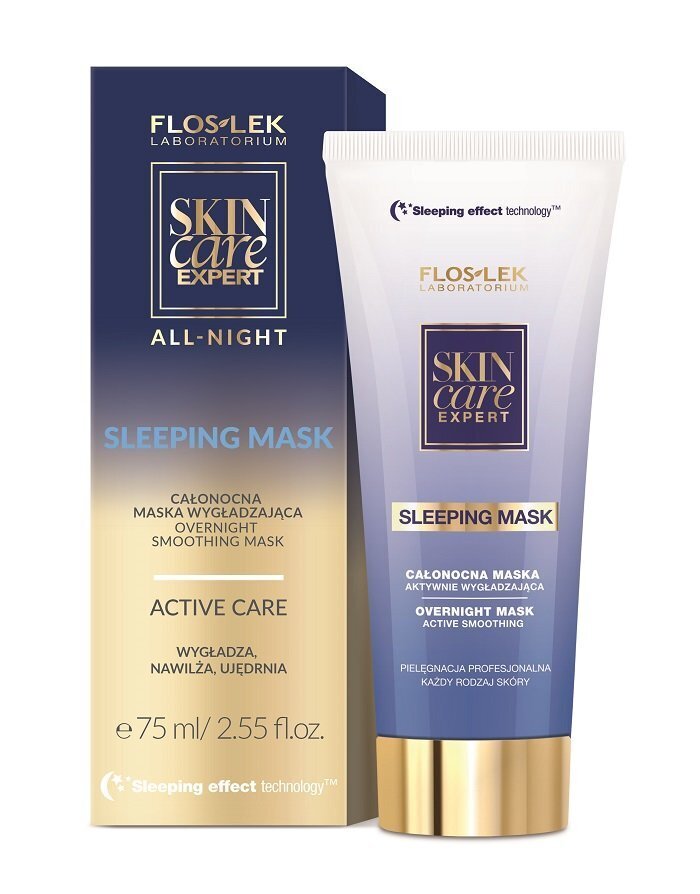 Ühtlustav öine näomask Floslek Skin Care Expert 75 ml hind ja info | Näomaskid ja silmamaskid | hansapost.ee