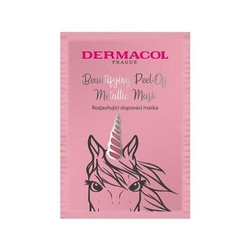 Dermacol Beautifying Peel-off Metallic Mask Brightening näomask 15 ml hind ja info | Näomaskid ja silmamaskid | hansapost.ee