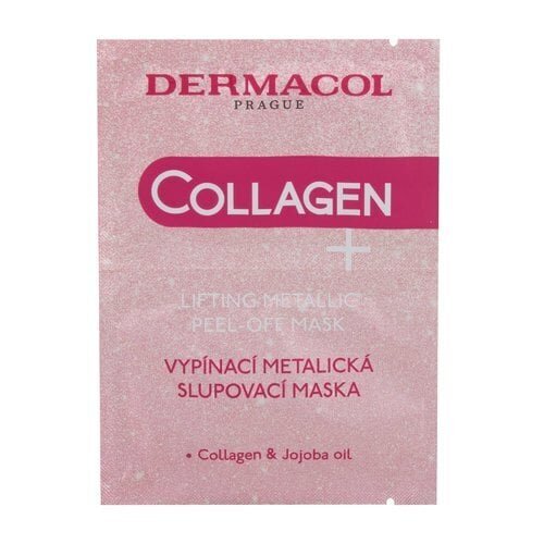 Dermacol Collagen+ Lifting Metallic Peel-Off näomask 15 ml цена и информация | Näomaskid ja silmamaskid | hansapost.ee