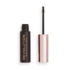 Kulmutušš Makeup Revolution 6 ml, Dark Brown hind ja info | Kulmupliiatsid, -puudrid ja -värvid | hansapost.ee