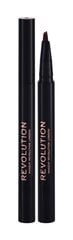 Kulmupliiats Makeup Revolution London Bushy 0,5 ml, Dark Brown hind ja info | Kulmupliiatsid, -puudrid ja -värvid | hansapost.ee