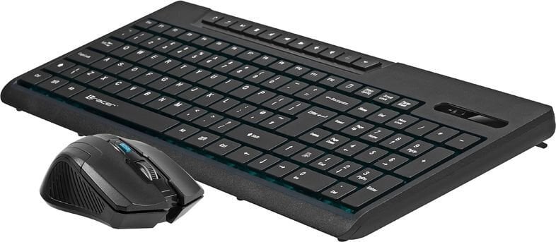 Tracer TRAKLA45286 juhtmevaba klaviatuur ja hiir, must цена и информация | Klaviatuurid | hansapost.ee
