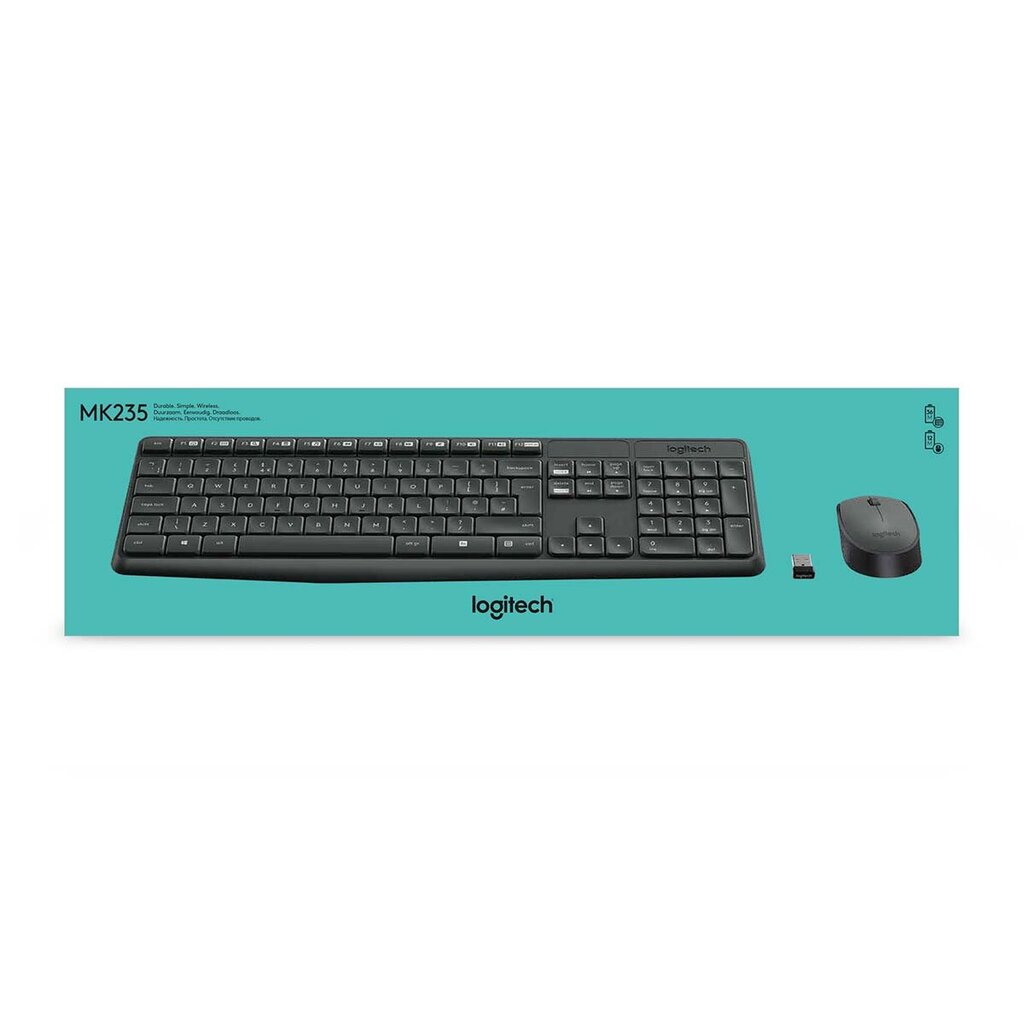 Logitech MK235 цена и информация | Klaviatuurid | hansapost.ee