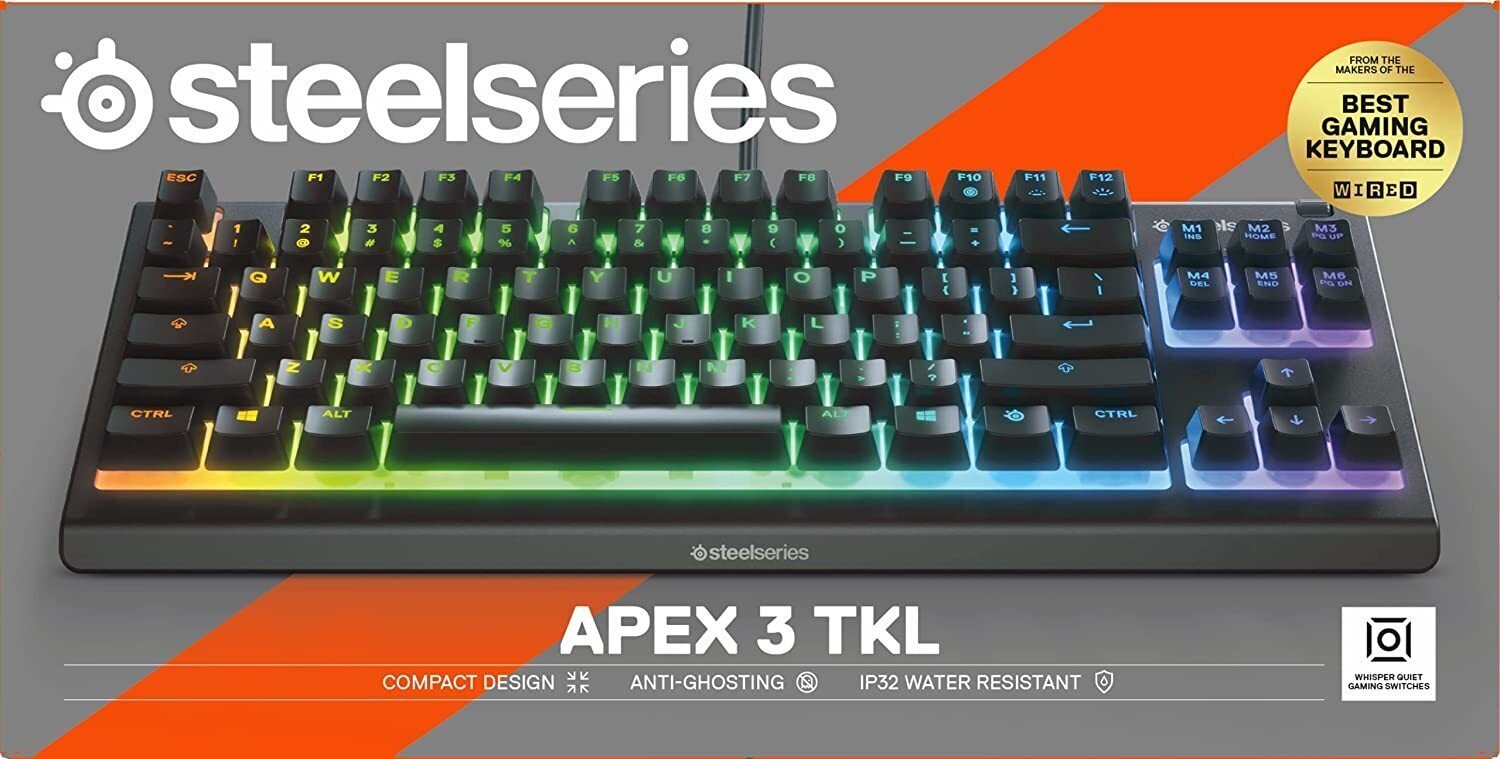 SteelSeries Apex 3 TKLUS цена и информация | Klaviatuurid | hansapost.ee