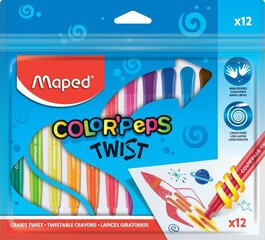 Vahakriidid Maped Color Peps, 12 värvi цена и информация | Принадлежности для рисования, лепки | hansapost.ee
