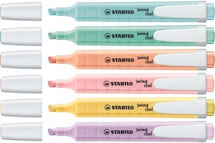 STABILO Текстовый маркер, swing cool Pastel, 6 шт цена и информация | Канцелярские товары | hansapost.ee