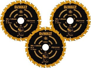 Режущий диск Dewalt EX 190x30 мм (DT10399), 3 шт. цена и информация | Запчасти для садовой техники | hansapost.ee