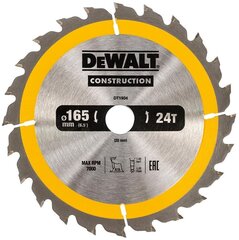 Lõikeketas Dewalt 165x20mm - DT1934-QZ цена и информация | Запчасти для садовой техники | hansapost.ee