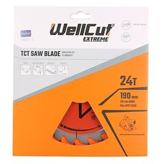 WellCut Extreme TCT lõikeketas 190 mm hind ja info | WellCut Remondikaubad, sanitaartehnika ja kütteseadmed | hansapost.ee