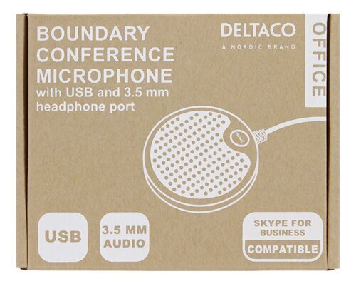 Universaalne mikrofon Deltaco DELC-0002, must цена и информация | Mikrofonid | hansapost.ee