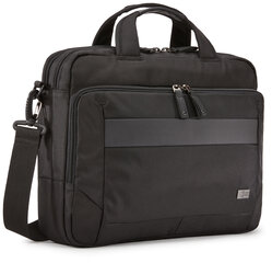Тонкий портфель Case Logic NOTIA-114, подходит для размеров до 14 дюймов, черный, плечевой ремень цена и информация | Рюкзаки, сумки, чехлы для компьютеров | hansapost.ee