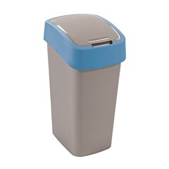 Prügikast Curver Flip Bin, 50 L, hall/sinine hind ja info | Prügikastid | hansapost.ee