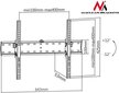 Telerikinnitus Maclean MC-668, 37-70, 40kg цена и информация | Teleri seinakinnitused ja hoidjad | hansapost.ee