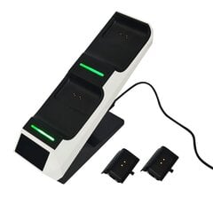 Numskull Controller Twin Charging Dock with Batteries - Black/White (Xbox Series) hind ja info | Mängupuldid | hansapost.ee