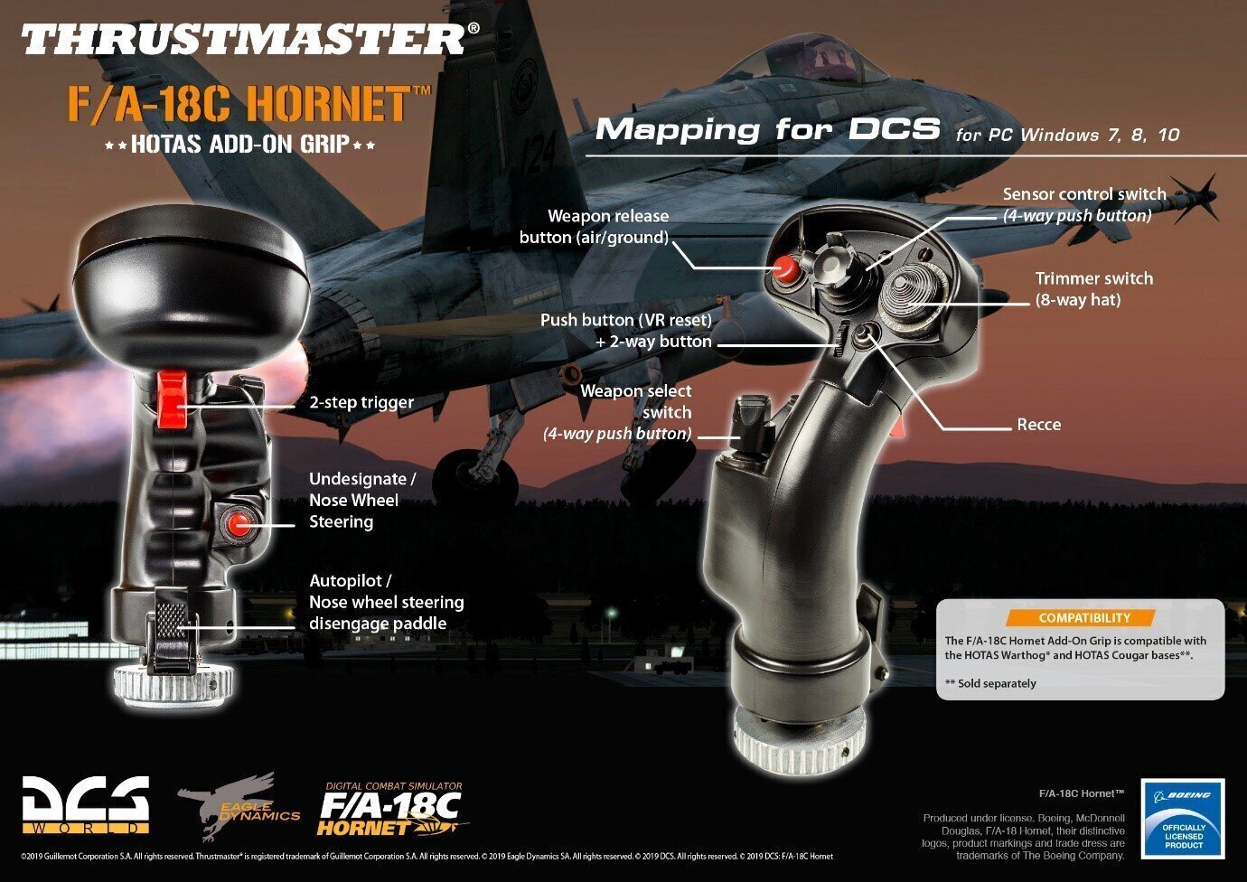 Thrustmaster Hotas F/A-18C hind ja info | Mänguroolid | hansapost.ee