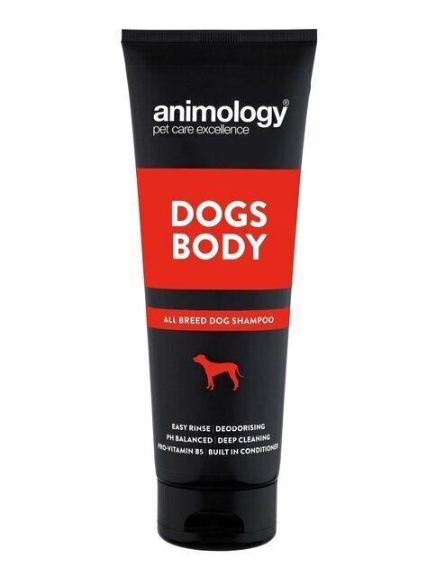 ANIMOLOGY SHAMPOON DOGS BODY 250ML hind ja info | Karvahoolduseks | hansapost.ee