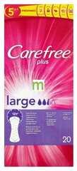 Pesukaitsmed Carefree Large, 20 tk hind ja info | Tampoonid, hügieenisidemed ja menstruaalanumad | hansapost.ee