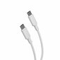 USB-C to USB-C Cable 1.2m By Muvit White цена и информация | Juhtmed ja kaablid | hansapost.ee