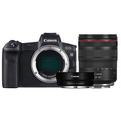 Canon EOS R RF 24-105 мм f / 4L IS USM с адаптером EF - EOS R цена и информация | Цифровые фотоаппараты | hansapost.ee