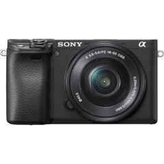 Sony A6400 body + 16-50mm f/3.5-5.6 E PZ OSS (black) цена и информация | Цифровые фотоаппараты | hansapost.ee