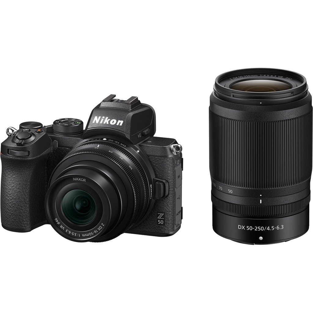 Nikon Z50 + NIKKOR Z DX 16-50mm f/3.5-6.3 VR + NIKKOR Z DX 50-250mm f/4.5-6.3 VR hind ja info | Fotoaparaadid | hansapost.ee